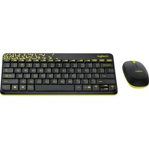 Logitech MK240 键盘鼠标 - USB 无线 RF 2.40 GHz 键盘 - 键盘/键盘颜色: 黑 - USB 无线 RF 鼠标 - 光学 - 3 按钮 - 滚轮 - 指点设备颜色: 黑 - 对称 - AAA - 兼容 PC