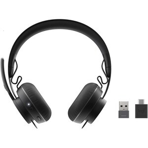 Logitech Zone 无线 挂耳式, 头戴式 立体声 耳机 - 双声道 - 耳罩 - 3000 cm - 蓝牙 - 30 Hz 到 13 kHz - 全向, 微机电（MEMS ）技术, 降噪 麦克风 - 降噪 - A 型 USB
