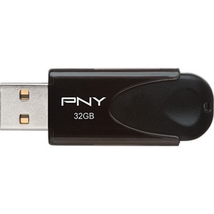 PNY 32GB Attaché 4 2.0 Flash Drive - 32 GB - USB 2.0 Type A - Black