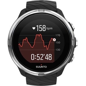 Suunto 9 Smart Watch - 50 mm Case Height - 50 mm Case Width - Black Body Color - Stainless Steel Body Material - Glass Fib