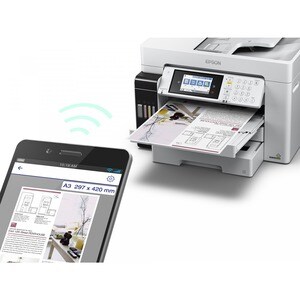 Stampante multifunzione a getto di inchiostro Epson ET-16680 Wireless EcoTank Pro - Colore - Fotocopiatrice/Fax/Stampante/