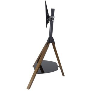 AVF FSL1000HOXDWB-A: Hoxton Tripod TV Stand in Dark Wood / Black - Up to 65" Screen Support - 88.18 lb Load Capacity - 1 x