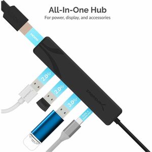 Sabrent Multi-Port USB Type-C Hub - for Keyboard, Mouse, Flash Drive, Printer, HDTV, Monitor, Projector, Notebook, Desktop