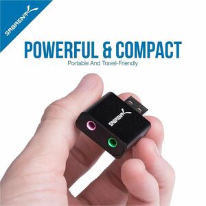 Sabrent USB Aluminum External Stereo Sound Adapter - USB - USB
