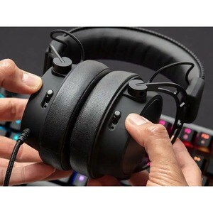 HyperX Cloud Alpha S Wired Over-the-ear, Over-the-head Stereo Gaming Headset - Black - Binaural - Circumaural - 10 Hz to 2