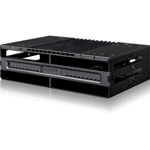 Icy Dock FlexiDOCK MB024SP-B Drive Enclosure 12Gb/s SAS, SATA/600 - Serial ATA/600 Host Interface External - Black - Hot S