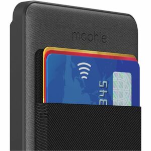 Mophie Snap+ Juice Pack Mini Wallet 5K - For iPhone, Smartphone - 5000 mAh - 5 V Output - 5 V, 9 V Input - 1 x USB - Black