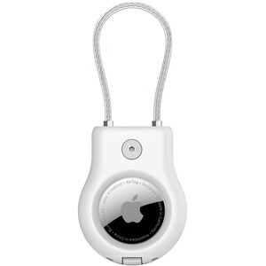 Belkin AirTag, Remote Control, Key, Luggage Asset Tracking Tag Loop - Plastic - White
