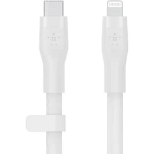 BELKIN BOOST CHARGE LIGHTNING TO USB-C SILICONE CABLE 2M WHITE