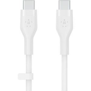 BELKIN BOOSTCHARGE USB-C TO C 2.0 SILICONE CABLE 1M WHITE