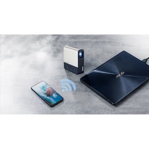 Asus ZenBeam E2 DLP Projector - 16:9 - Ceiling Mountable, Portable - Black, Gold - 854 x 480 - Front, Rear, Ceiling - 3000