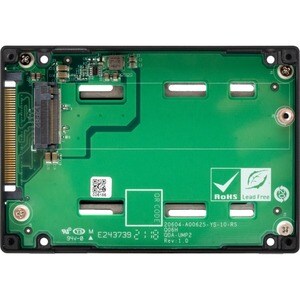 QNAP Drive Enclosure PCI Express NVMe 4.0 x4 - U.2 (SFF-8639) Host Interface Internal - 1 x SSD Supported - 1 x Total Bay 