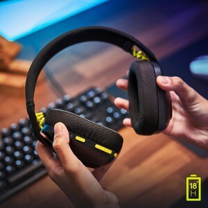 Auriculares de gaming Logitech G435 Inalámbrico Sobre la oreja Estéreo - Negro, Amarillo - Cerrado - 1000cm - Bluetooth - 