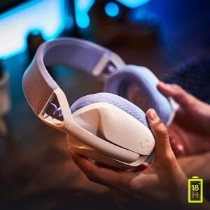 Auriculares de gaming Logitech G435 Inalámbrico Sobre la oreja Estéreo - Blanco, Lila - Cerrado - 1000cm - Bluetooth - 45O