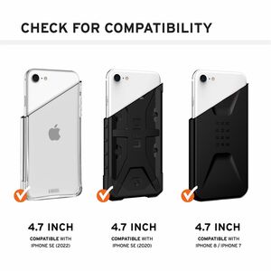 Urban Armor Gear Glass 9H Glass Screen Protector for iPhone SE 2022 - Ultra Clear - For LCD iPhone SE 3 - Anti-microbial -