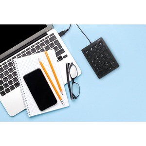 Kensington Wired Numeric Keypad - Cable Connectivity - USB Type A Interface - 21 Key(s) - ChromeOS - Keyboard, Notebook - 
