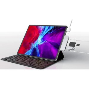 Hyper 6-in-1 USB-C Hub - Memory Card Reader - SD, microSD - 60 W - 4K - 3840 x 2160 - 1 x USB Type-A Ports - USB Type-A - 