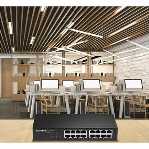 Switch Ethernet Edimax GS-1016 16 Porte - Gigabit Ethernet - 10/100/1000Base-T - 2 Layer supportato - 18 W Consumo energet