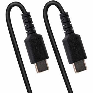 StarTech.com 20in (50cm) USB C Charging Cable, Coiled Heavy Duty Fast Charge & Sync USB-C Cable, High Quality USB 2.0 Type
