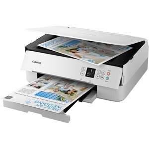 Canon PIXMA TS6420a Wireless Inkjet Multifunction Printer - Color - White - Copier/Printer/Scanner - 4800 x 1200 dpi Print