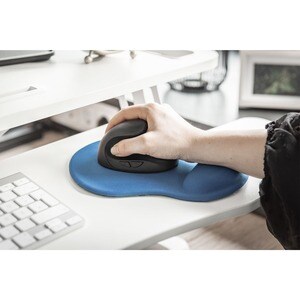 Digitus Mouse Pad - 3 mm x 180 mm x 225 mm Dimension - Blue - Polyester, Polyurethane Gel, Polyurethane - Anti-slip - 1 Pack