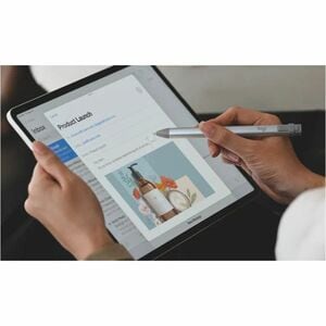Logitech Crayon Stylus - Active - Replaceable Stylus Tip - Aluminium - Grey - Tablet Device Supported
