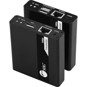 SIIG 1080p HDMI USB KVM Over Cat6 Extender - 70m - Extends and transmits HDMI 1080p@60Hz video/audio and USB 2.0 signals u