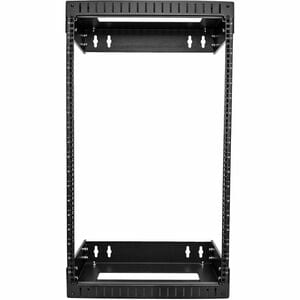 StarTech.com 2-Post 18U Heavy-Duty Wall Mount Network Rack, 19" Open Frame Server Rack with Adjustable Depth, Data Rack fo