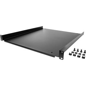 StarTech.com 1HE 19 Zoll Fachboden für netzwerk schrank, Freitragende Rack ablage, Frontmontage, Belastbarkeit 25kg, 50cm 
