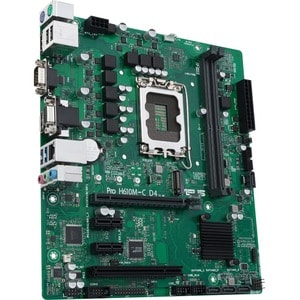 Asus H610M-C D4-CSM Desktop Motherboard - Intel H610 Chipset - Socket LGA-1700 - Micro ATX - Pentium Gold, Celeron, Core i