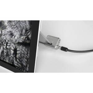 Kensington K68134WW Cable Lock For Notebook - 1.80 m Cable - Keyed Lock - Black, Silver - Carbon Steel - For Notebook