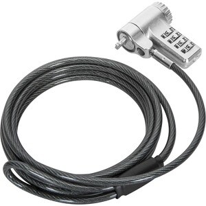 Targus DEFCON ASP96GL-S Cable Lock For Docking Station, Monitor, Notebook - 2 m Cable - Resettable - 4-digit - Patented T-