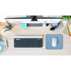 Logitech Studio Series Mouse Pad - 200 mm x 230 mm Dimension - Blue Grey - Polyester - Spill Resistant, Anti-slip, Anti-fray