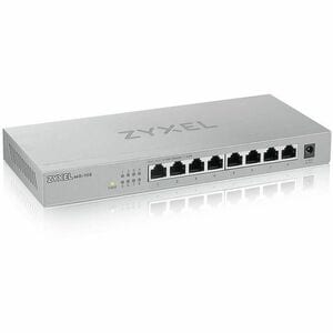 Zyxel 8-Port 2.5GbB MultiGig Ethernet Unmanaged Switch | 8 x 100/1G/2.5G Mbps Ports | Plug & Play | Metal Housing | Deskto