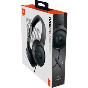 JBL Tune 500 Wired On-Ear Headphones - Stereo - Mini-phone (3.5mm) - Wired - 32 Ohm - 20 Hz to 20 kHz - Over-the-head - Bi