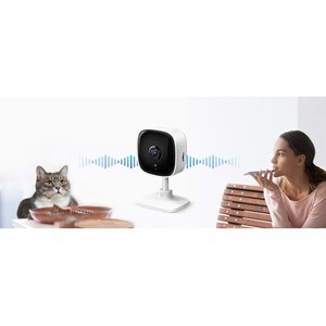 Tapo TAPO C110 3 Megapixel HD Network Camera - 9.14 m Night Vision - H.264 - 2304 x 1296 Fixed Lens - 15 fps - Alexa, Goog