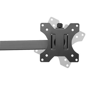 Neomounts Desk Mount for Monitor - Black - Height Adjustable - 3 Display(s) Supported - 33 cm to 68.6 cm (27") Screen Supp