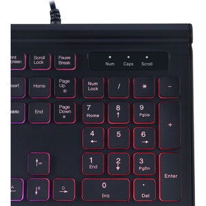 Adesso EasyTouch 137CB Gaming Keyboard & Mouse - English (US) - USB Cable - Keyboard/Keypad Color: Black - USB Cable Mouse