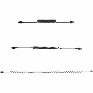 StarTech.com Cable de 1m de Carga USB A a USB C, Cable USB Tipo C en Espiral de Carga Rápida, Cable USB 2.0 A a USBC Negro