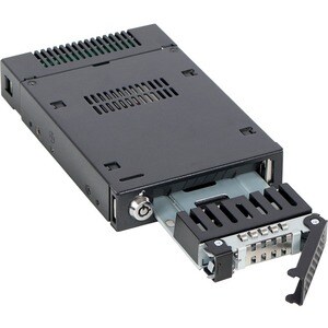 Icy Dock MB601TP-B Drive Bay Adapter for 3.5" U.2 External - 1 x SSD Supported - 1 x Total Bay - 1 x 2.5" Bay - Metal