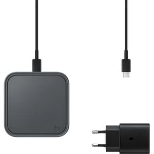 Samsung Super Fast Wireless Charger (with Adapter and Cable) - 9 V DC Input - Input connectors: USB - 1