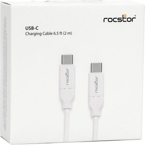 Rocstor Premium USB-C Charging Cable Up to 100W Power Delivery - USB-C Charging Cable 2m (6 ft) - USB-C to USB-C M/M - USB