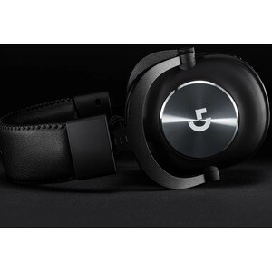 Logitech G PRO X 有线 头戴式 立体声 游戏用头戴式耳机 - 黑 - 双声道 - 头戴护耳式 - 35 欧姆 - 20 Hz 到 20 kHz - 200 cm 线缆 - 心形麦克风, 单向, 驻极体, 降噪 麦克风