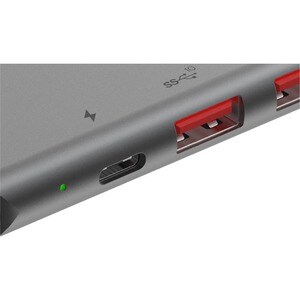 LINQ LQ48012 USB-Typ C Docking Station für Notebook/Tablet/Monitor - Speicherkartenleser - SD, microSD - 100 W - 2 Unterst