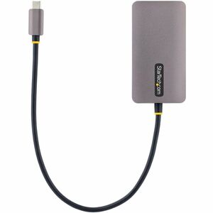 StarTech.com USB C Video Adapter, USB C to HDMI DVI VGA Adapter, 4K 60Hz, Aluminum, Video Display Adapter, USB Type C Trav