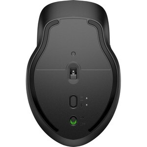 HP 435 Mouse - Bluetooth/Radio Frequency - USB Type A - 5 Button(s) - 4 Programmable Button(s) - Black - 1 - Wireless - 2.