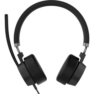 Lenovo Wired Over-the-head Stereo Headset - Thunder Black - Binaural - Ear-cup - 32 Ohm - 20 Hz to 20 kHz - 200 cm Cable -