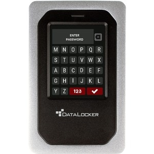 DataLocker DL4 FE 1TB Encrypted USB-C / -A SSD, Hardware - verschlüsselte USB-A- und -C Festplatte mit farbigem Touch-Scre