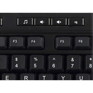 Adesso AKB-132UB Keyboard - Cable Connectivity - USB, PS/2 Interface - English (UK) - Membrane Keyswitch - 104 Key(s) - 14
