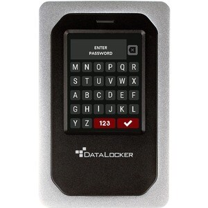 DataLocker Tragbar Festplatte - Extern - 2 TB - TAA-konform - DataLocker DL4 FE 2TB Encrypted USB-C / -A Hard Drive, Hardw